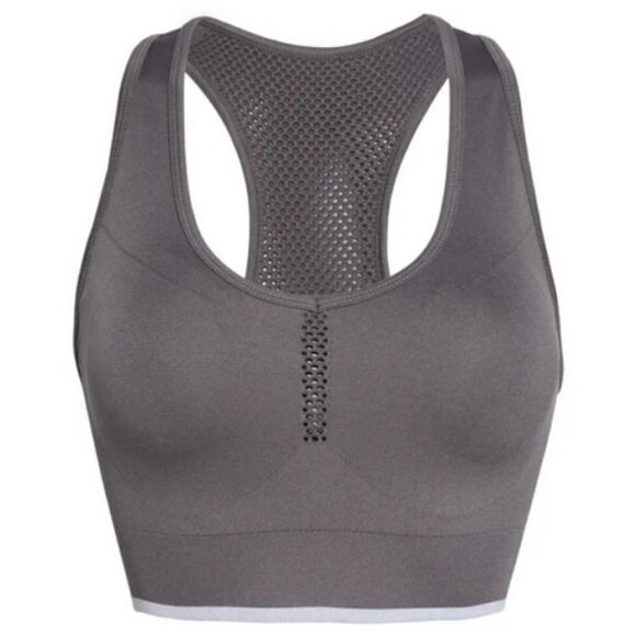 💕ZELLA💕 Pulse Seamless Sports Bra ~ Grey Forged Small S NWT - Picture 6 of 14